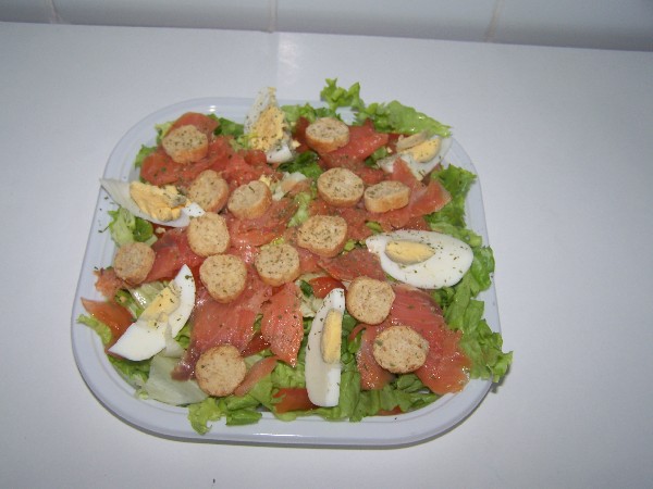  salade aux saumon